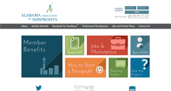 Desktop Screenshot of alabamanonprofits.org